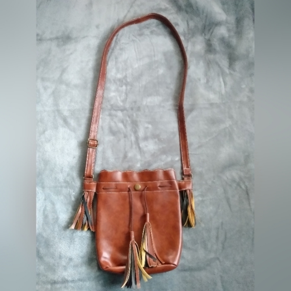 Faux Leather Crossbody Purse
